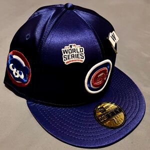 Chicago Cubs New Era Fitted 7 1/8 Satin Hat